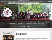Tablet Screenshot of musikverein-bad-orb.de